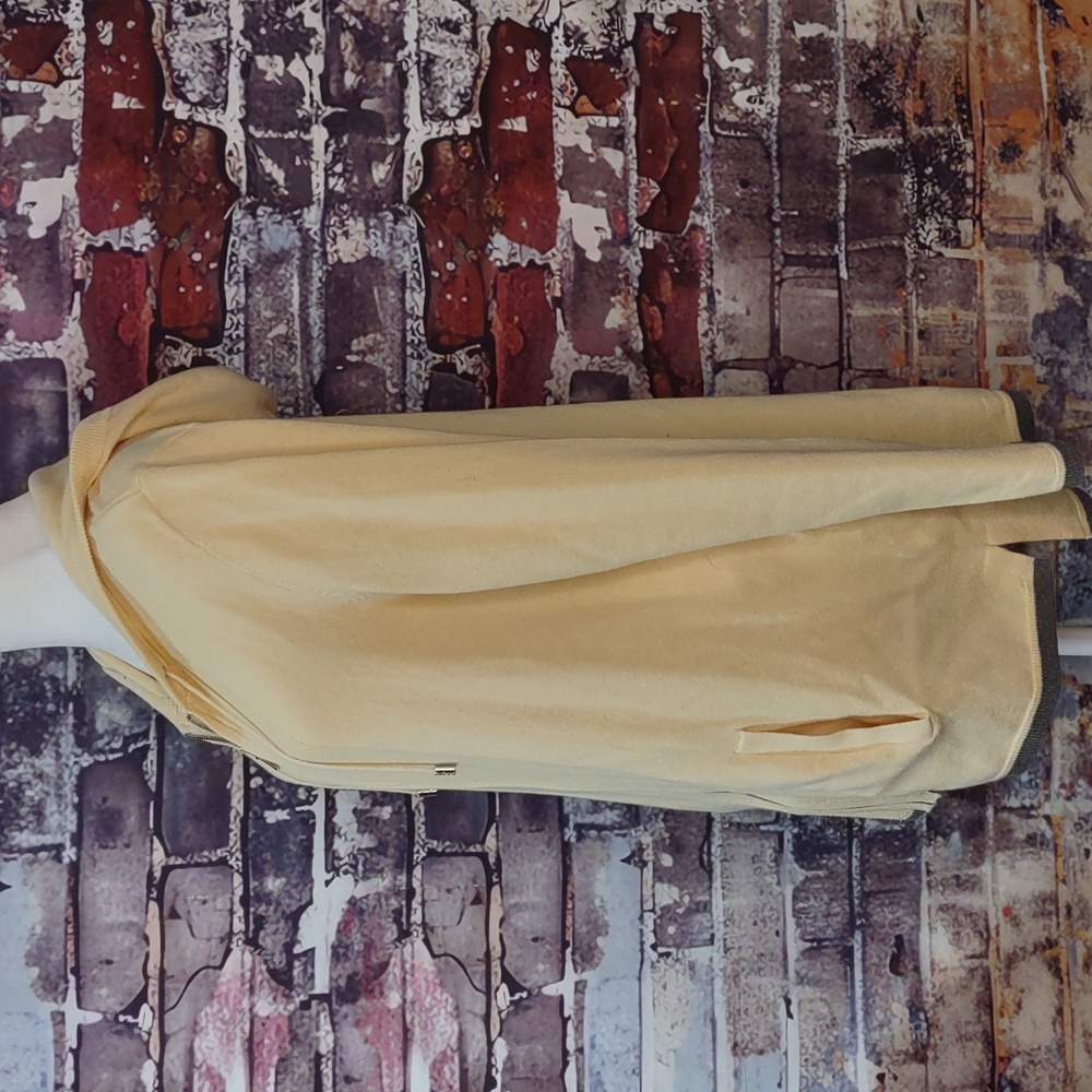 Zenergy By Chico's Cotton/Cashmere Tipped Hooded Sweater Jacket - Picture 2 of 12